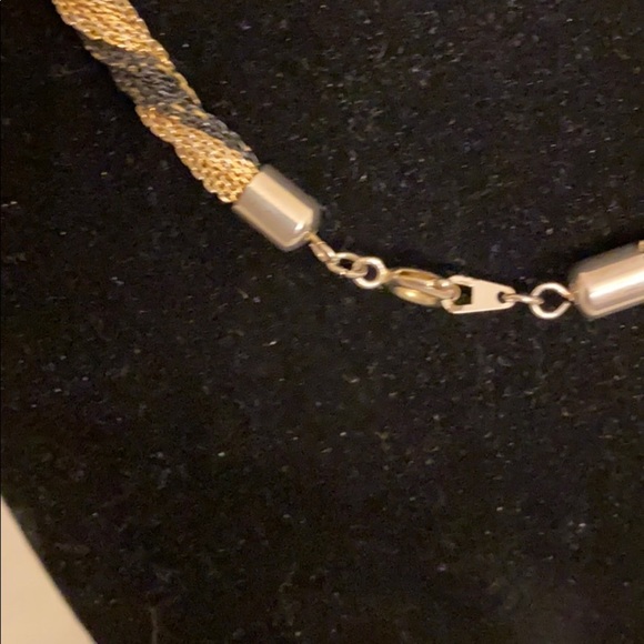 ❤️Vintage Dark brown and gold necklace unique look - Picture 4 of 4